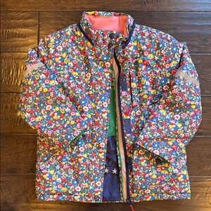 Boden Multicolor Floral Kids Raincoat